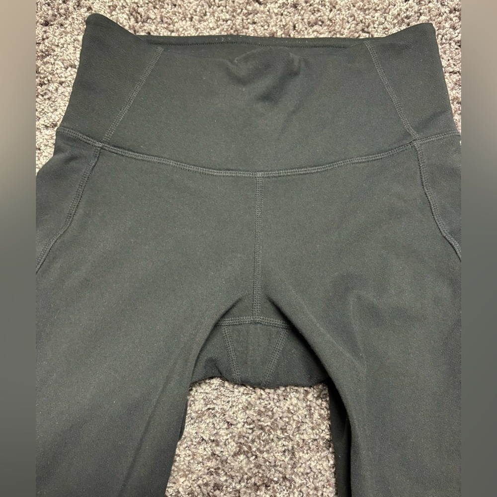 ATHLETA Black LEGGINGS with Gold Zipper side, Size X- SMALL - Picture 7 of 14